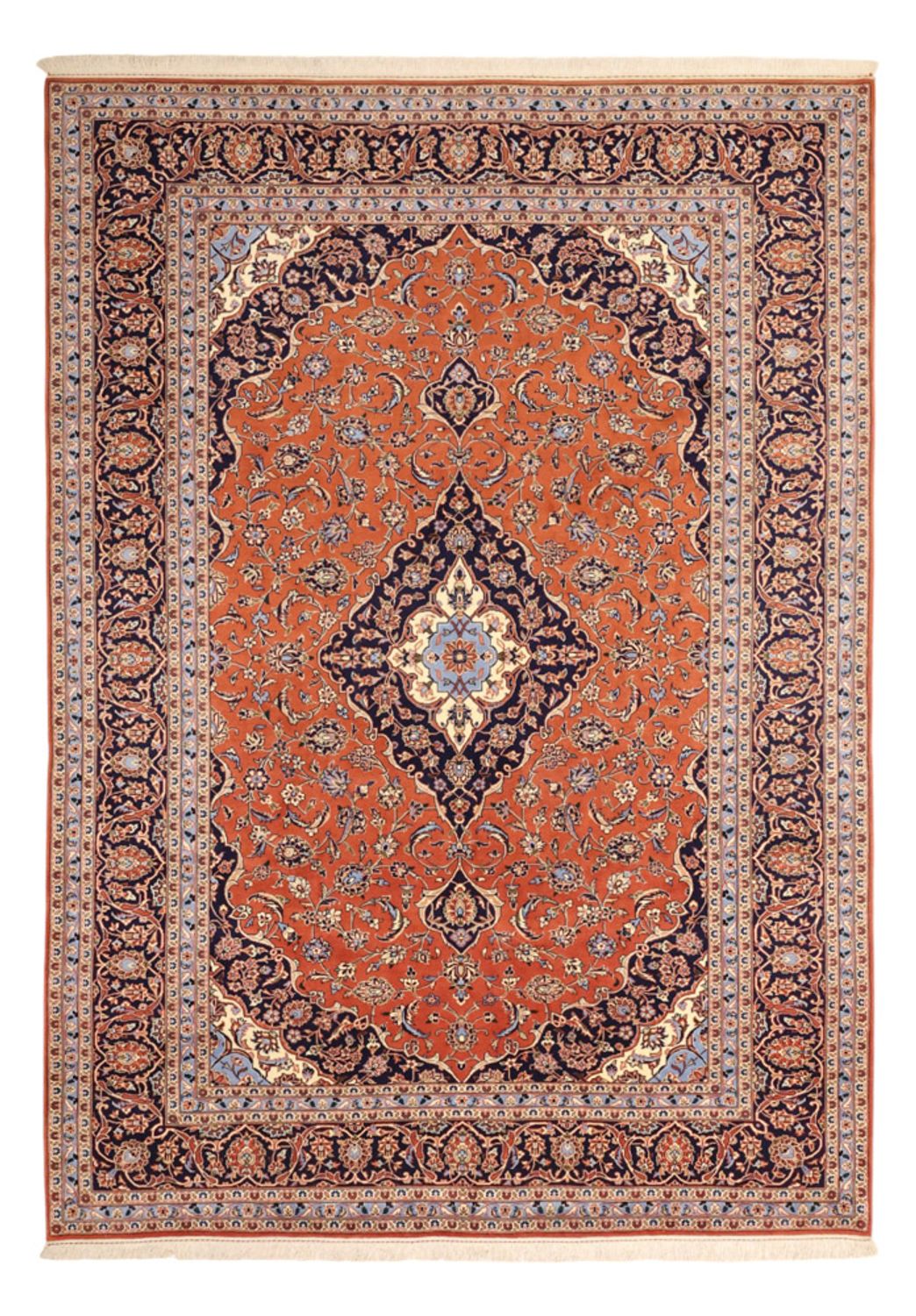 Perser Rug - Keshan - 343 x 247 cm - light red