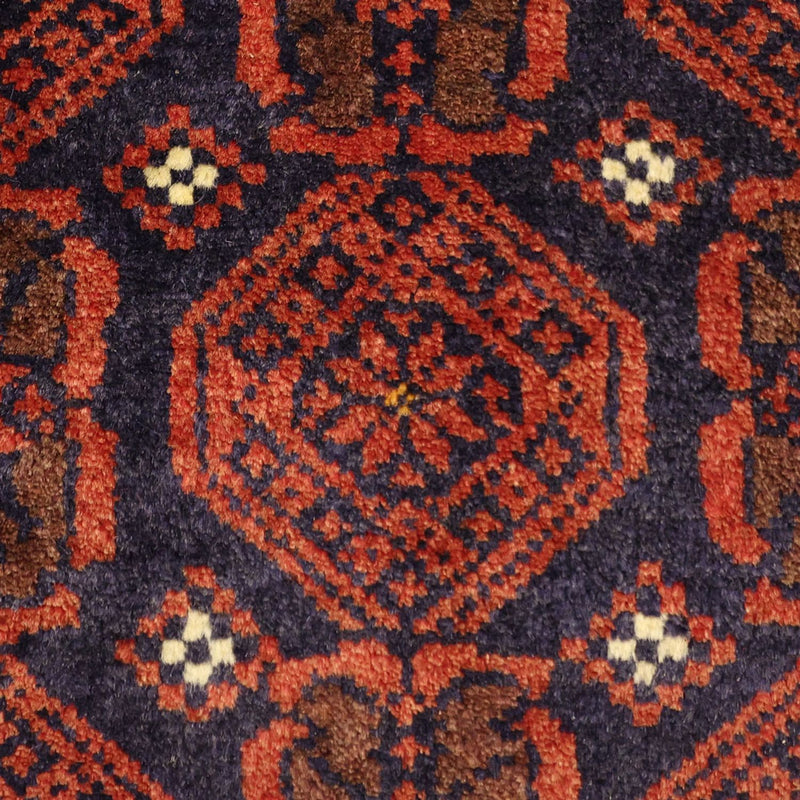 Runner Belutsch Rug - 215 x 112 cm - dark red