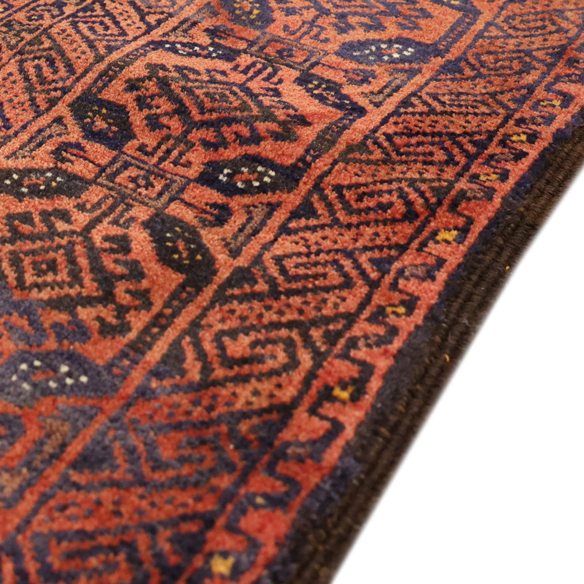 Runner Belutsch Rug - 215 x 112 cm - dark red