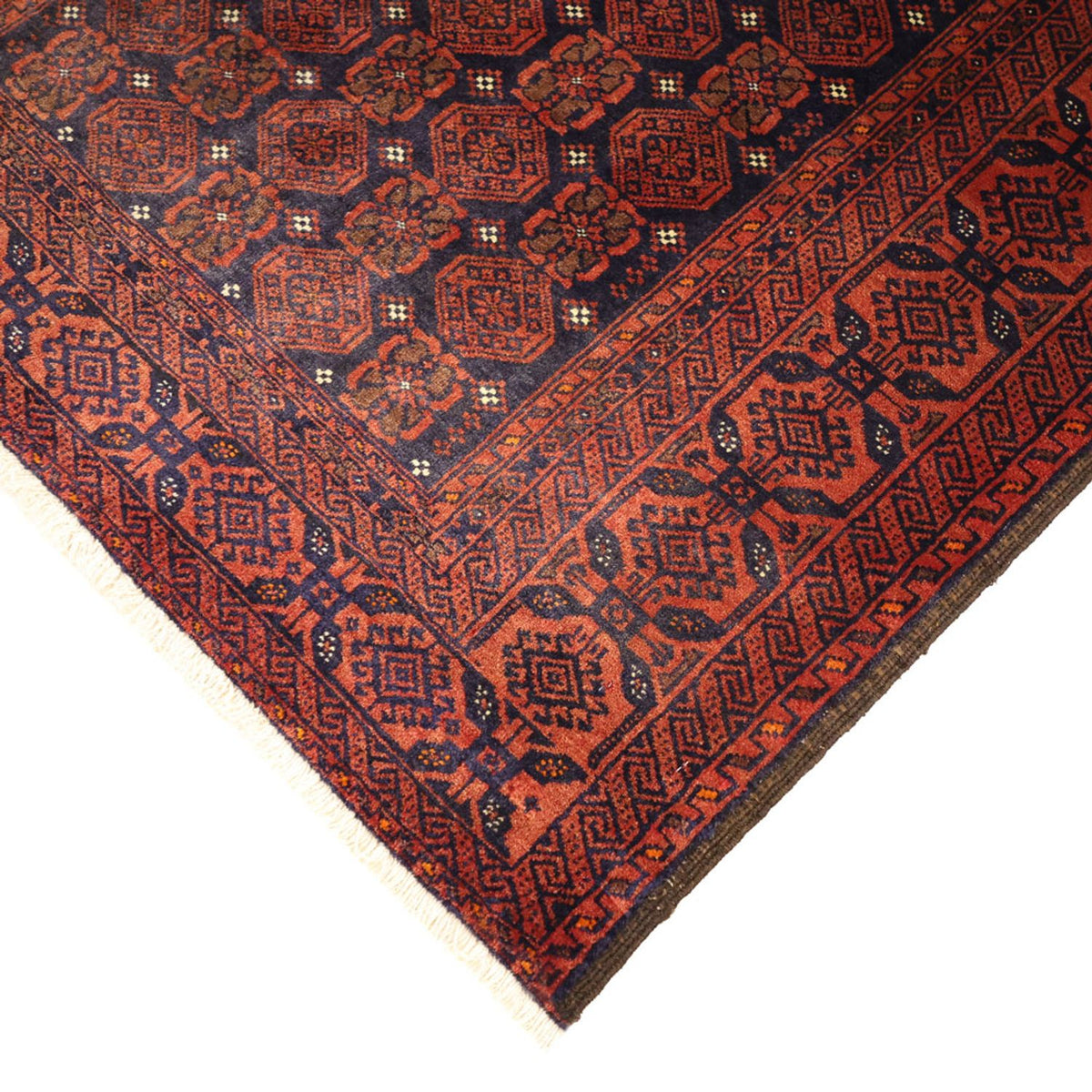 Runner Belutsch Rug - 215 x 112 cm - dark red