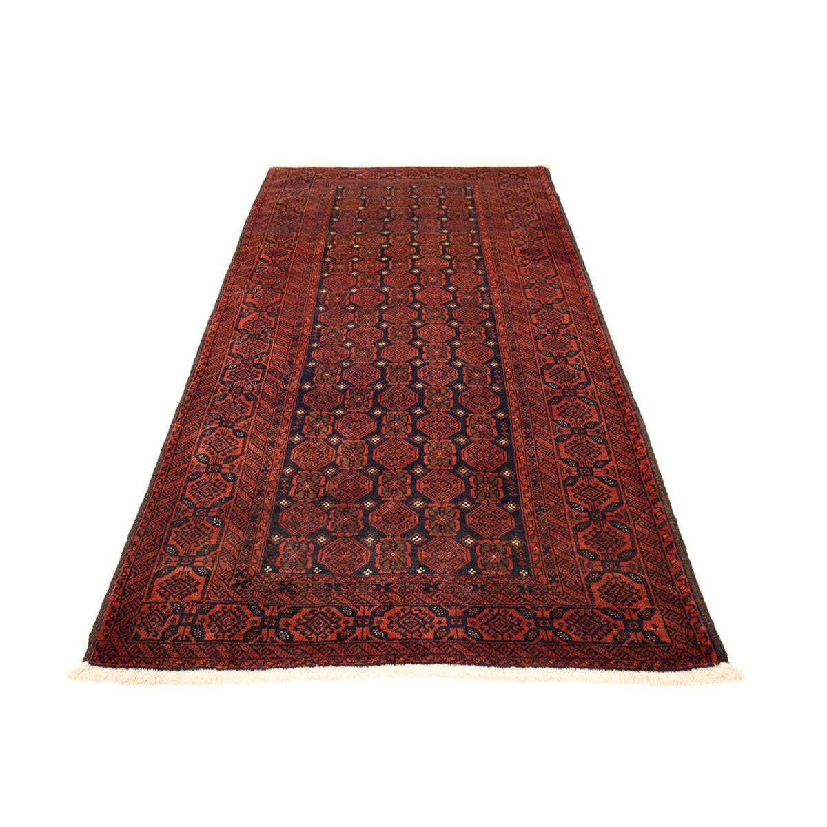 Runner Belutsch Rug - 215 x 112 cm - dark red