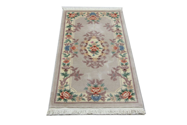 Chinese Rug - 137 x 70 cm - silver