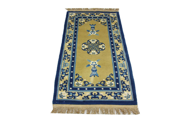 Chinese Rug - 152 x 76 cm - blue