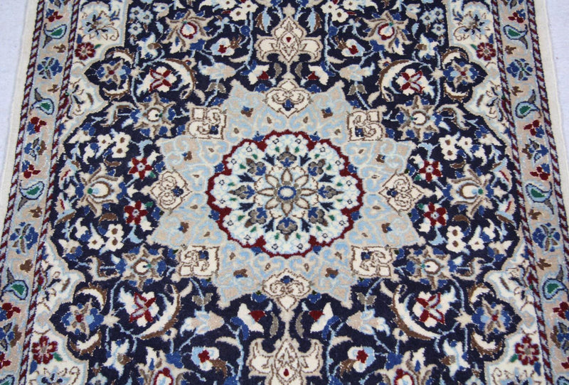 Perser Rug - Nain - 128 x 88 cm - blue
