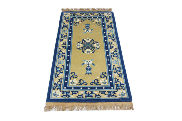 Chinese Rug - 152 x 76 cm - blue