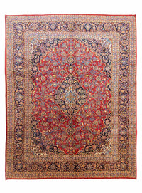 Perser Rug - Keshan - 384 x 303 cm - blue