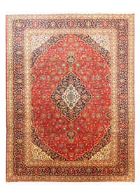Perser Rug - Keshan - 398 x 298 cm - red