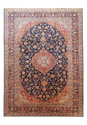 Perser Rug - Keshan - 396 x 287 cm - blue