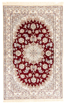 Perser Rug - Nain - Royal - 241 x 153 cm - dark red