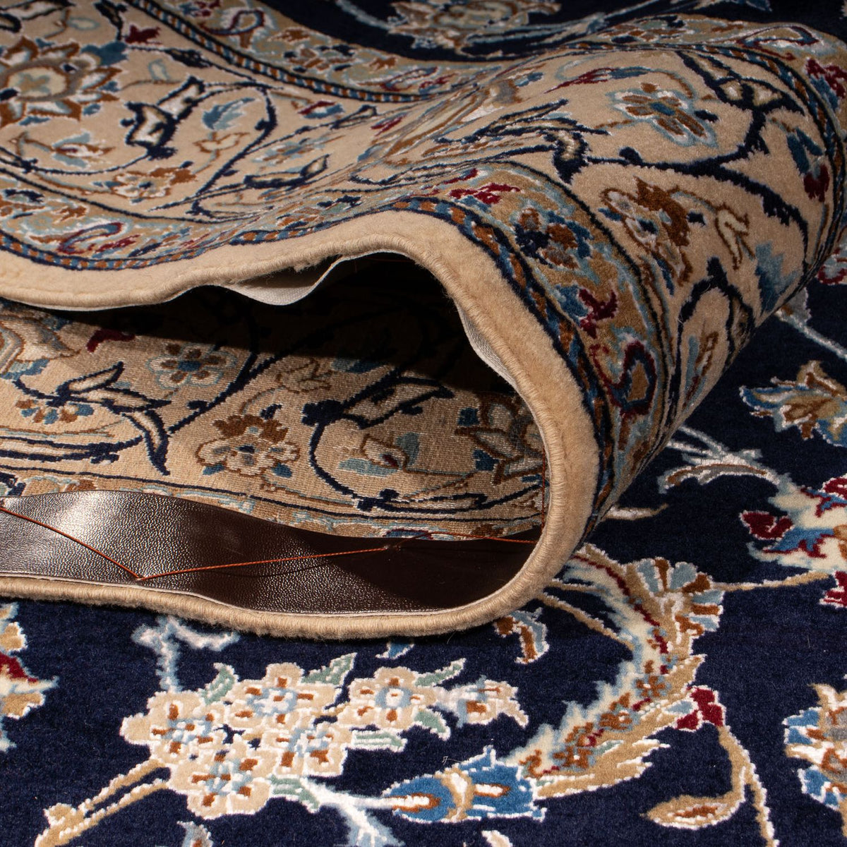 Perser Rug - Nain - Premium - 205 x 128 cm - dark blue