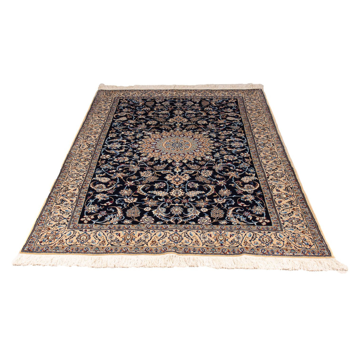 Perser Rug - Nain - Premium - 205 x 128 cm - dark blue