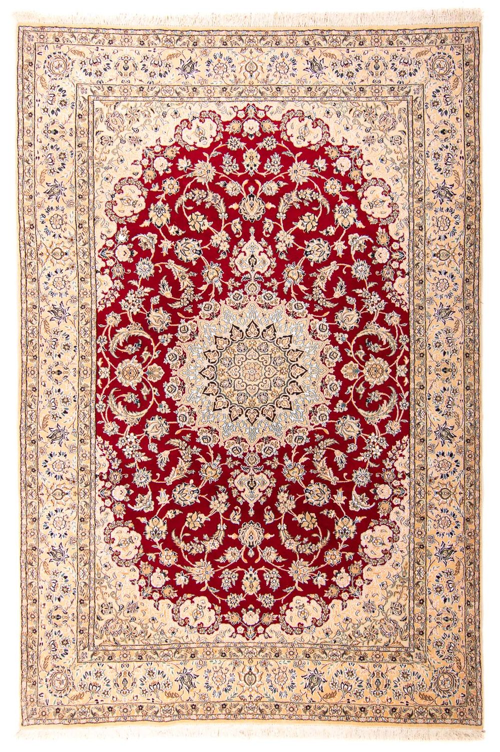 Perser Rug - Nain - Royal - 306 x 197 cm - dark red