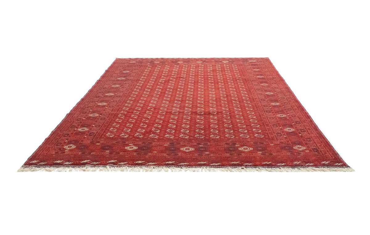 Afghan Rug - Bukhara - 342 x 243 cm - dark red