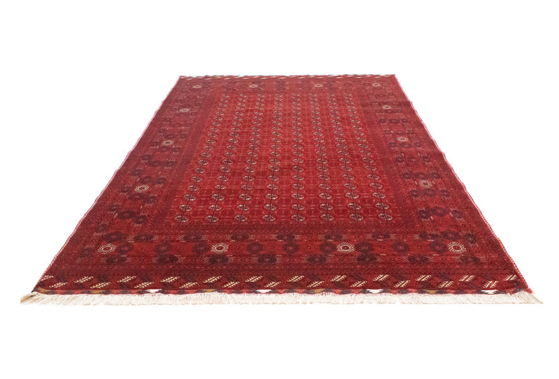 Afghan Rug - Bukhara - 301 x 195 cm - dark red