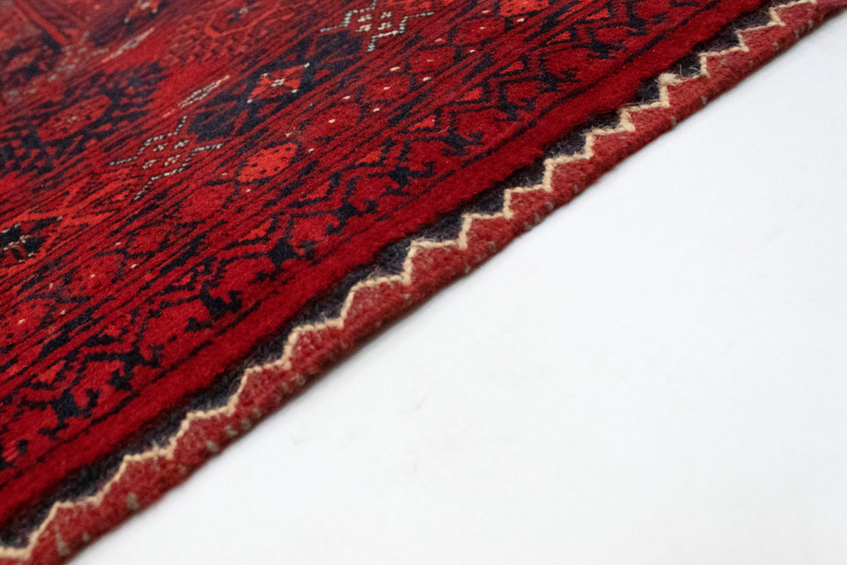 Afghan Rug - Bukhara - 298 x 200 cm - dark red
