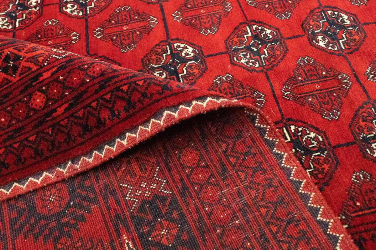 Afghan Rug - Bukhara - 298 x 200 cm - dark red