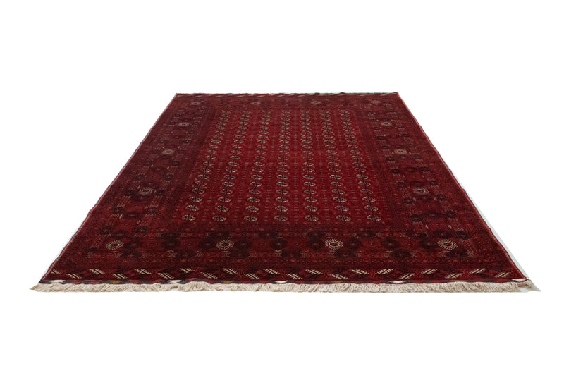 Afghan Rug - Bukhara - 298 x 200 cm - dark red