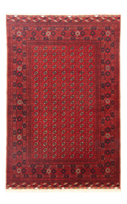 Afghan Rug - Bukhara - 299 x 198 cm - dark red