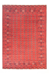 Afghan Rug - Bukhara - 294 x 203 cm - dark red