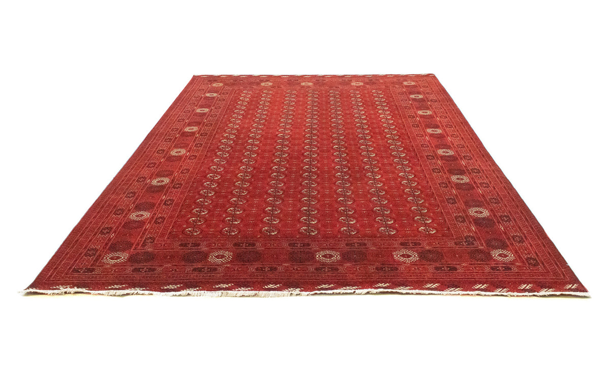 Afghan Rug - Bukhara - 294 x 203 cm - dark red