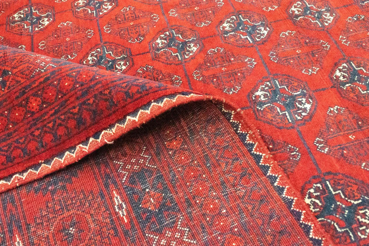 Afghan Rug - Bukhara - 294 x 200 cm - dark red