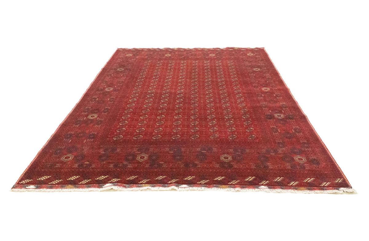 Afghan Rug - Bukhara - 294 x 200 cm - dark red