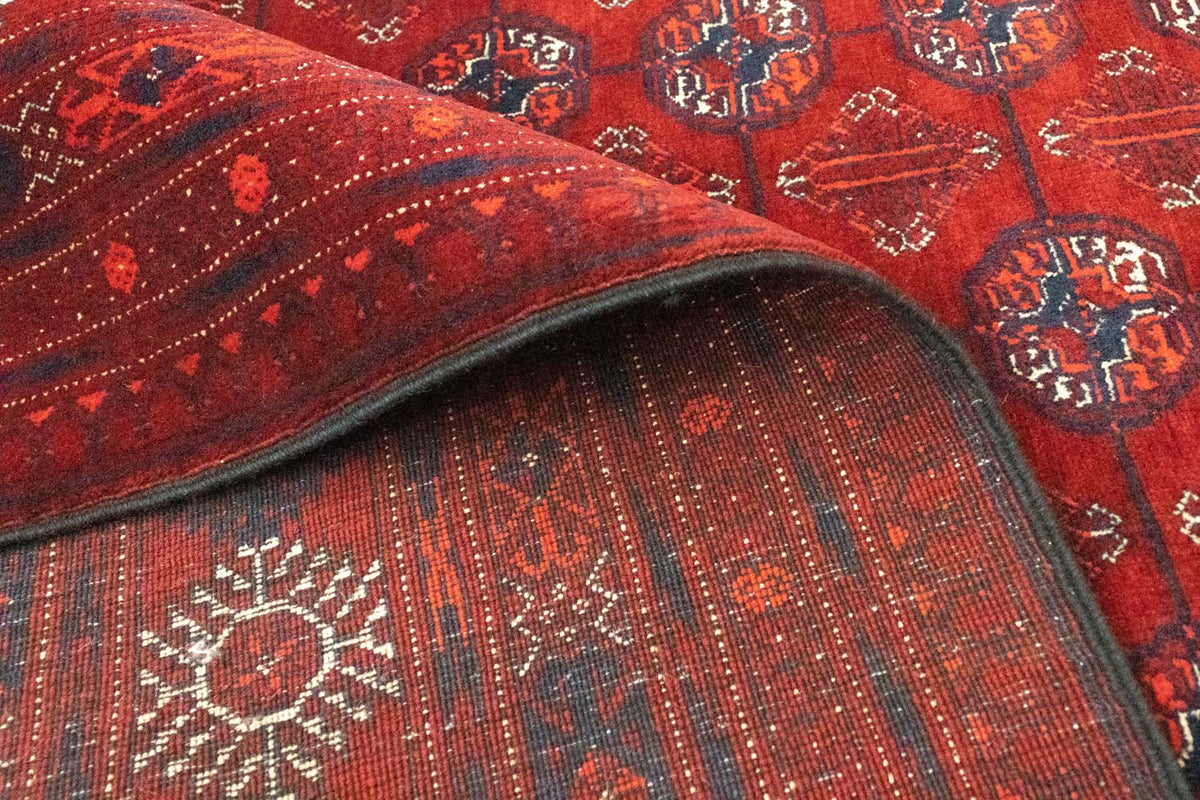 Afghan Rug - Bukhara - 301 x 196 cm - dark red