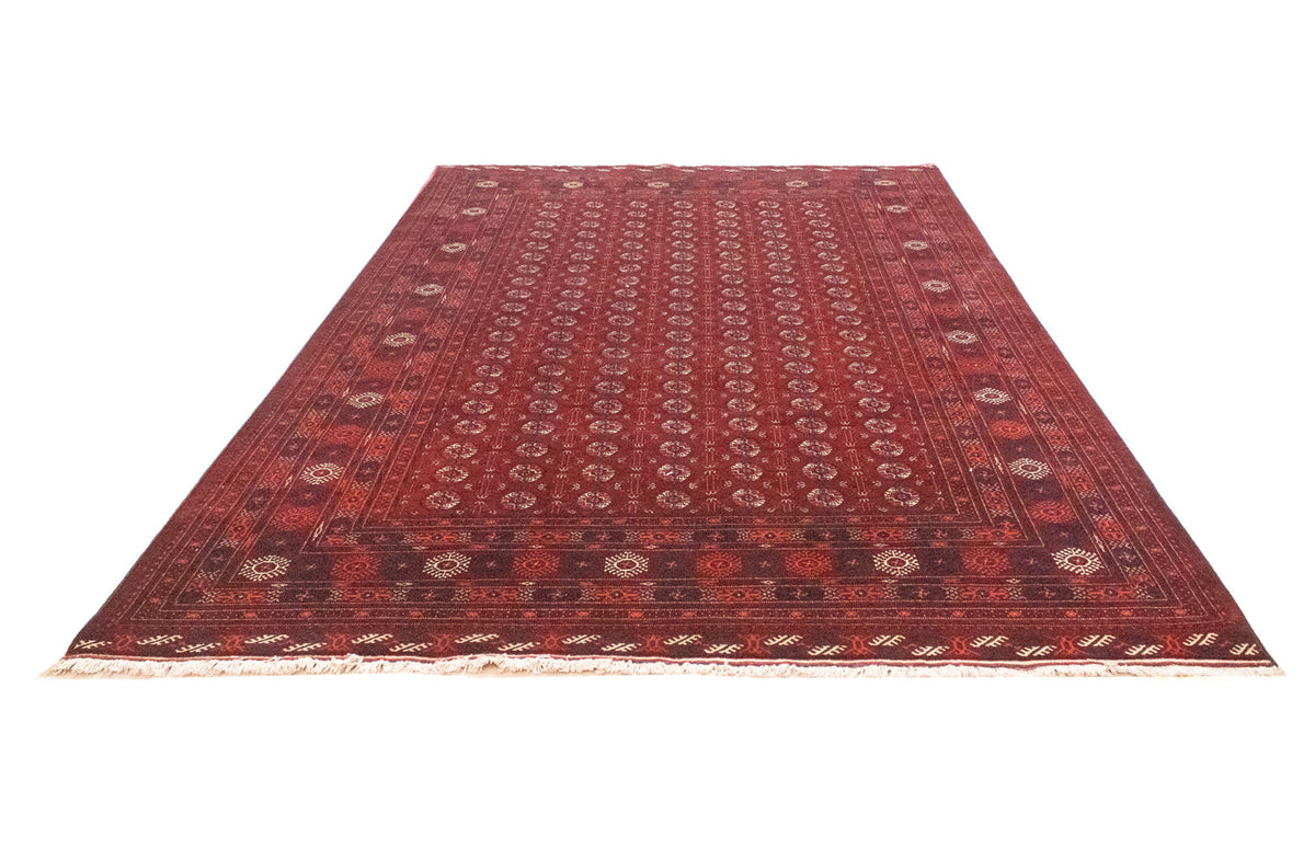 Afghan Rug - Bukhara - 301 x 196 cm - dark red