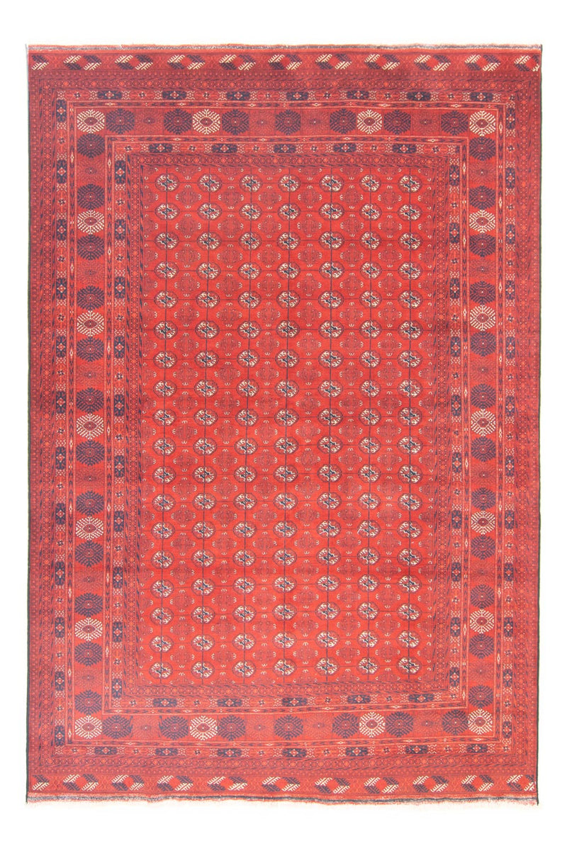 Afghan Rug - Bukhara - 297 x 198 cm - dark red