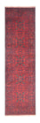 Runner Afghan Rug - Kunduz - 290 x 80 cm - dark red