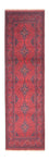 Runner Afghan Rug - Kunduz - 296 x 84 cm - dark red