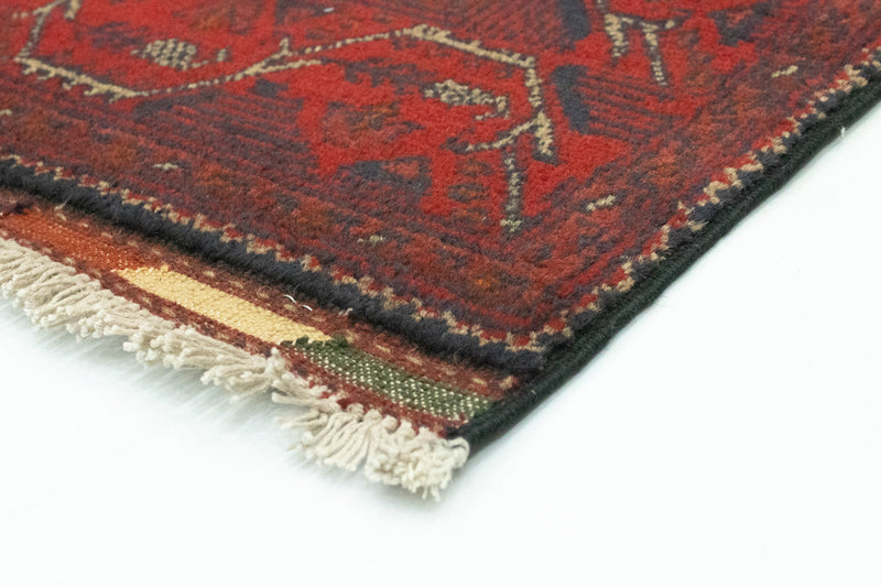 Afghan Rug - Kunduz - 123 x 75 cm - dark red