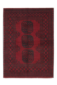 Afghan Rug - Filpa - 139 x 102 cm - red