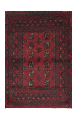 Afghan Rug - Filpa - 148 x 103 cm - red