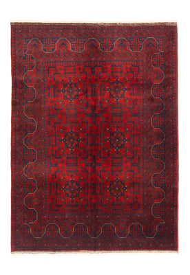 Afghan Rug - Kunduz - 199 x 150 cm - red