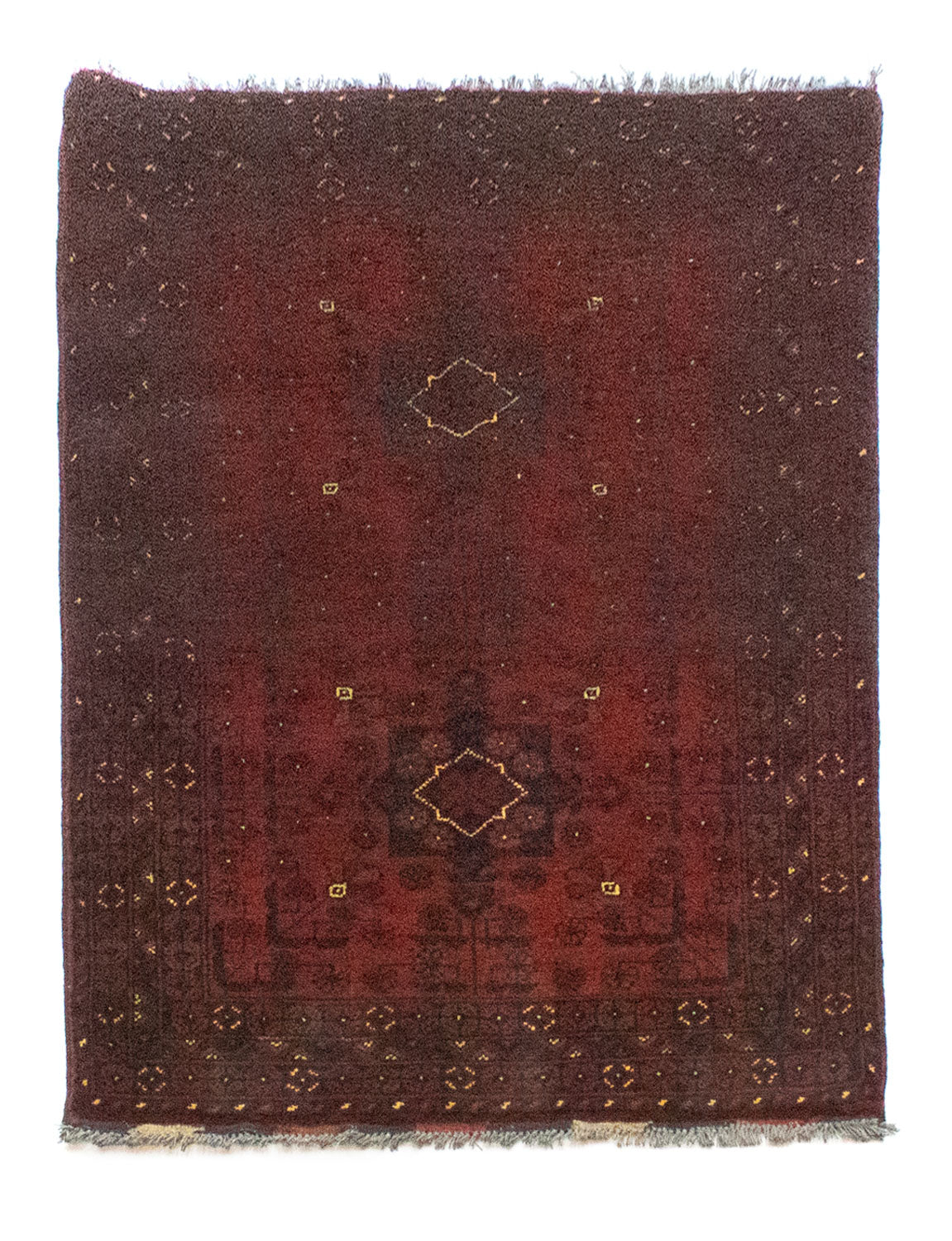 Afghan Rug - Kunduz - 125 x 78 cm - red