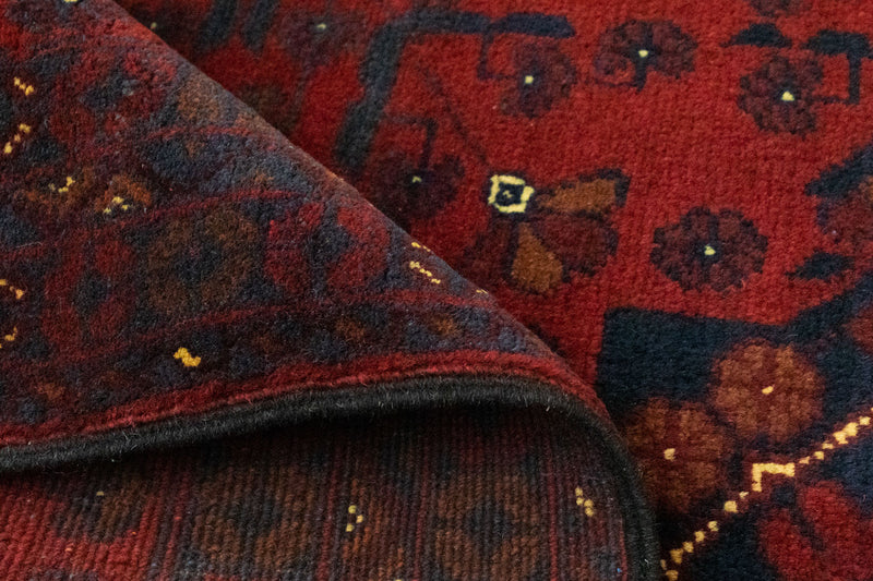 Afghan Rug - Kunduz - 125 x 78 cm - red