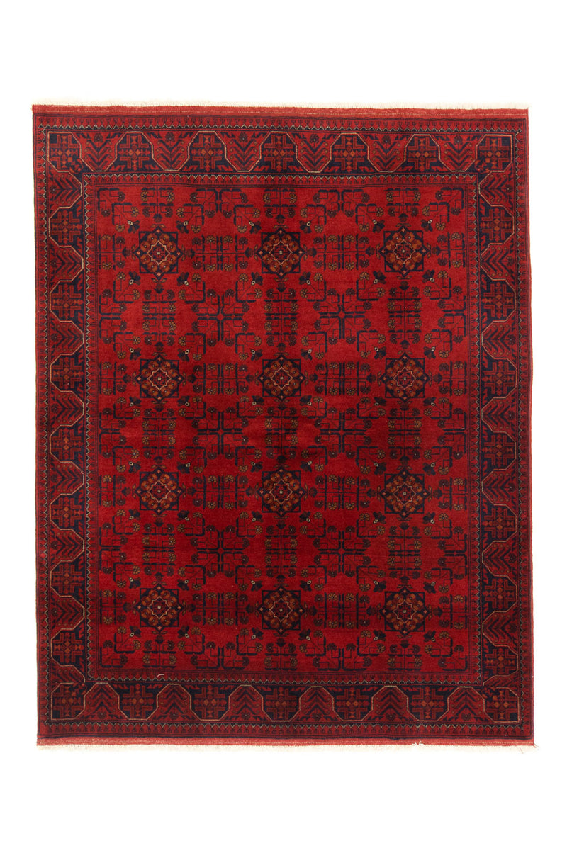 Afghan Rug - Kunduz - 195 x 154 cm - red