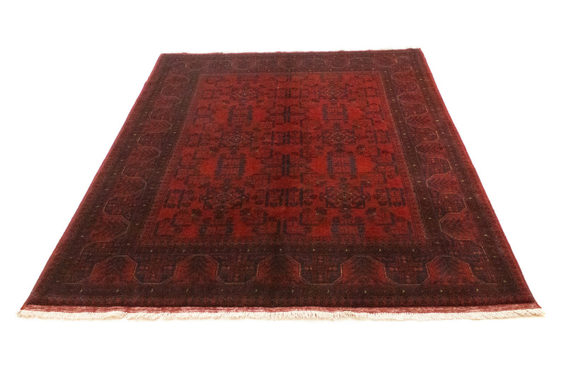 Afghan Rug - Kunduz - 197 x 151 cm - red