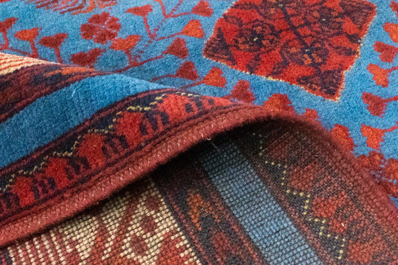 Afghan Rug - Kunduz - 200 x 151 cm - red
