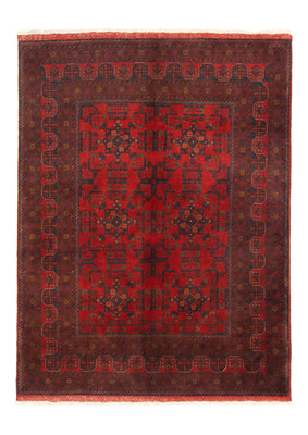 Afghan Rug - Kunduz - 196 x 151 cm - red