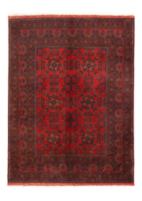 Afghan Rug - Kunduz - 196 x 151 cm - red