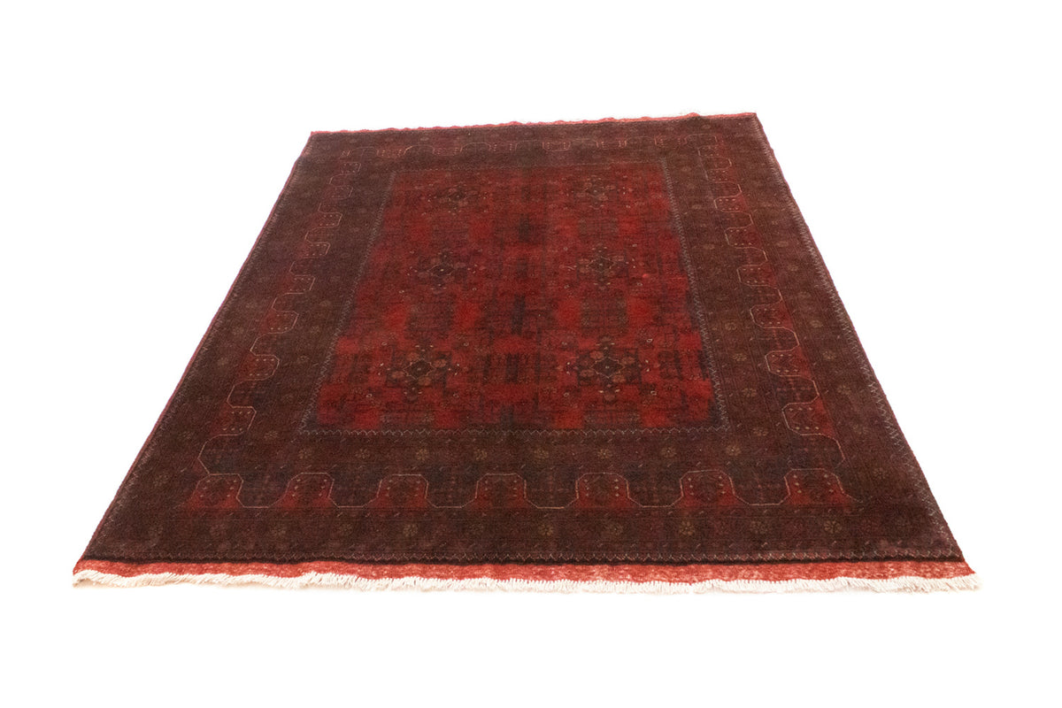 Afghan Rug - Kunduz - 196 x 151 cm - red