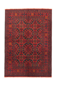 Afghan Rug - Kunduz - 146 x 99 cm - red