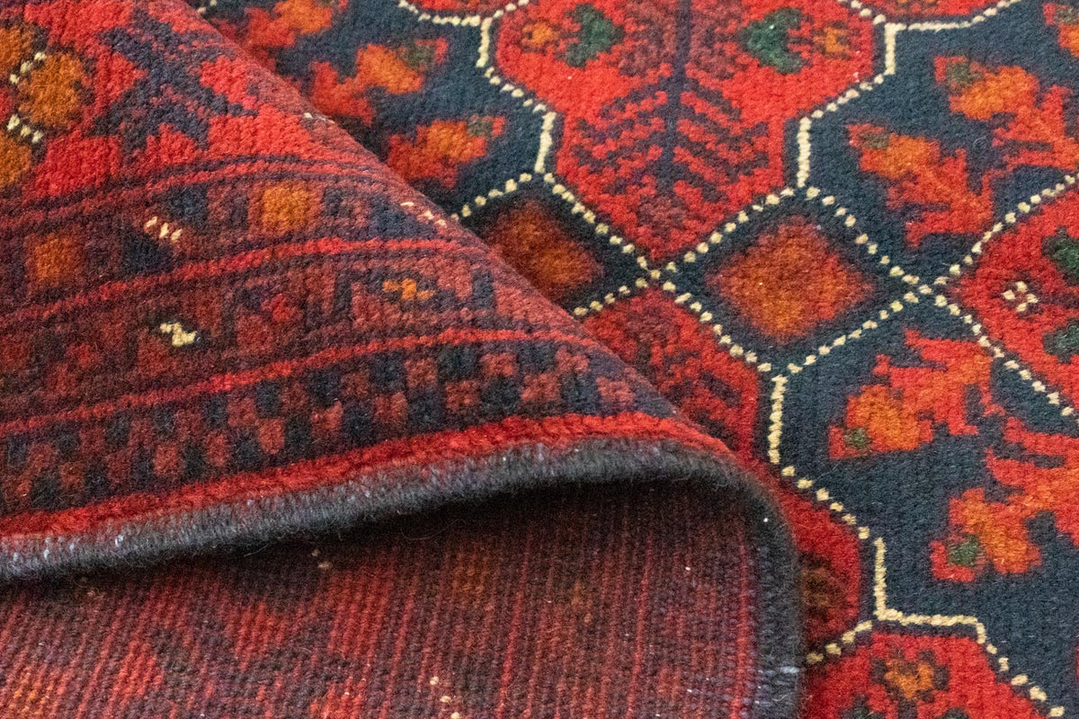 Afghan Rug - Kunduz - 146 x 99 cm - red