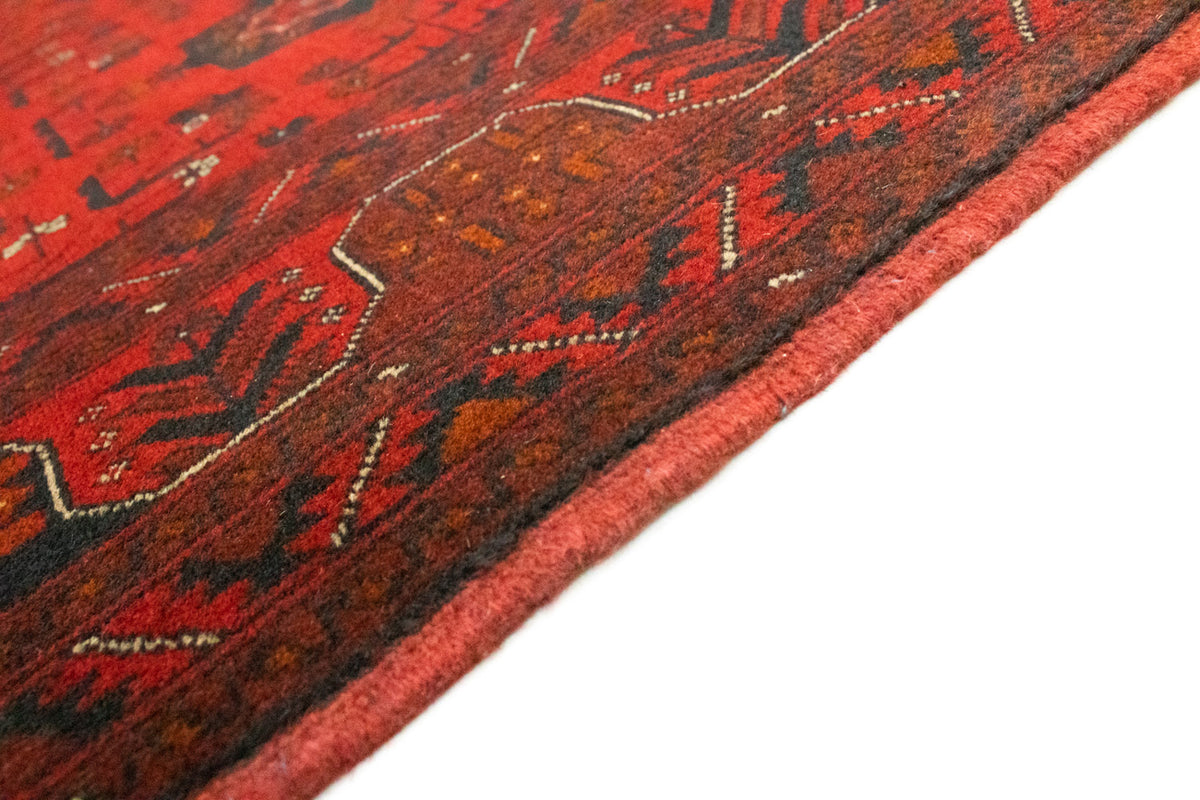 Afghan Rug - Kunduz - 197 x 149 cm - red