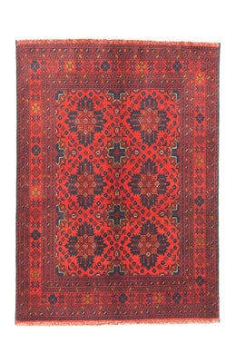 Afghan Rug - Kunduz - 142 x 103 cm - red