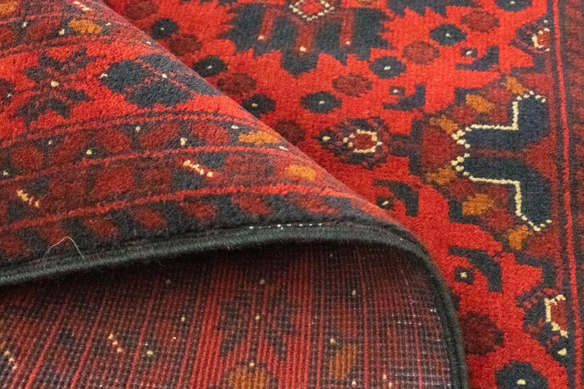 Afghan Rug - Kunduz - 142 x 103 cm - red