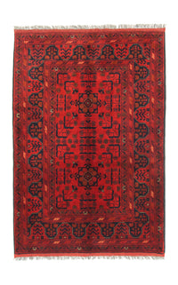 Afghan Rug - Kunduz - 156 x 105 cm - red