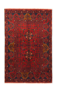 Afghan Rug - Kunduz - 154 x 100 cm - red
